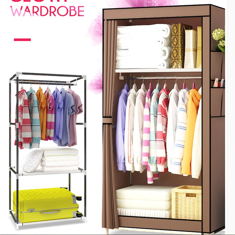 Студенты общежития для небольшого шкафа диван с тканевой шкаф складной