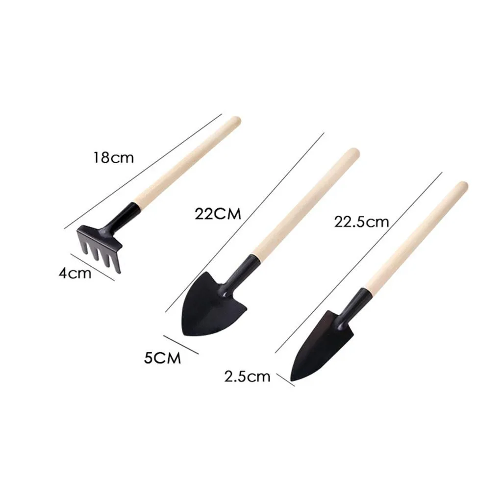 

Mini Spade Shovel Rake Kit Bonsai Soil Loose Digger Flowerpot Planting Tool
