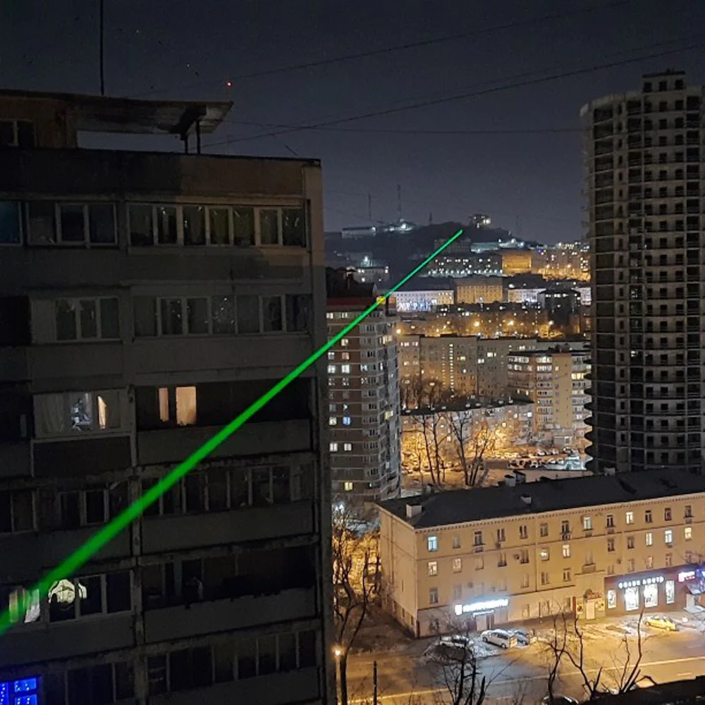 Лазерная указка с зеленым лучом 5 мВт 532 нм зарядка от USB | Спорт и развлечения