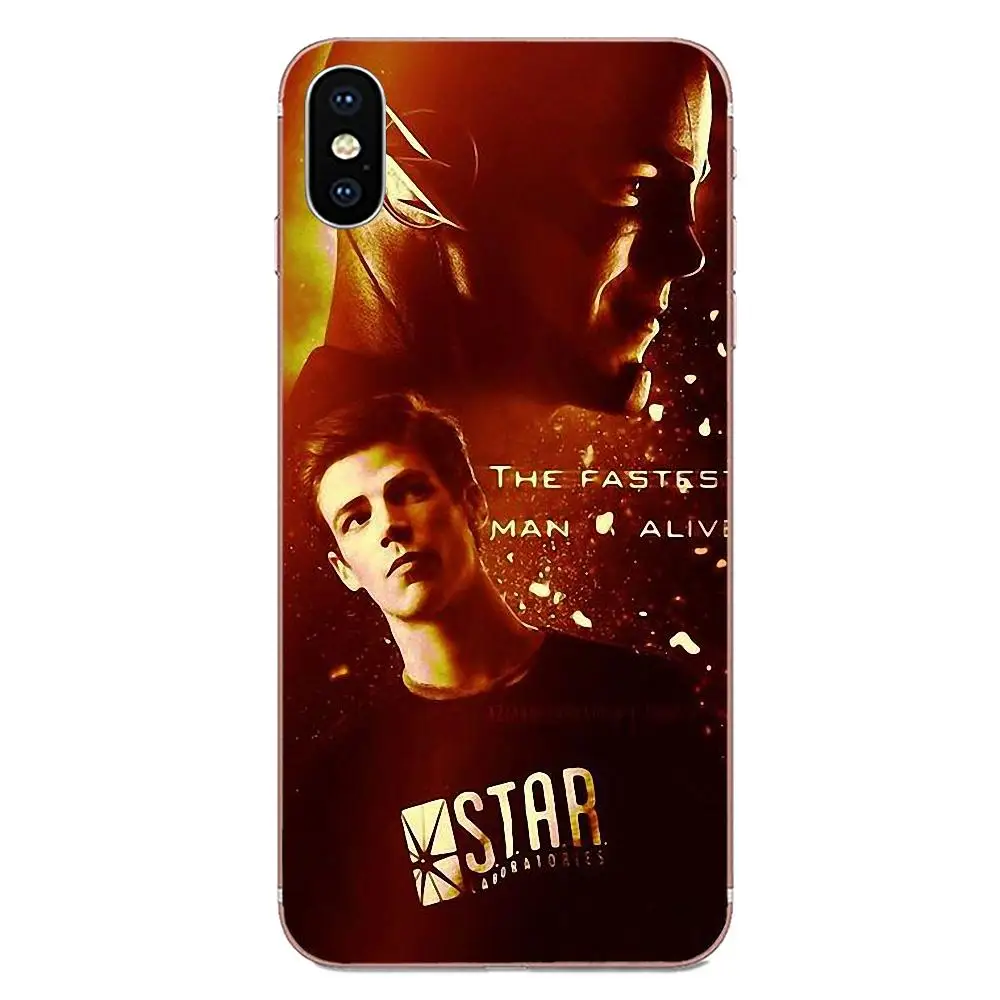 For Apple iPhone 4 4S 5 5C 5S SE SE2 6 6S 7 8 11 Plus Pro X XS Max XR TPU Shell The Flash Tv Show Logo Barry Allen Super Heroes | Мобильные
