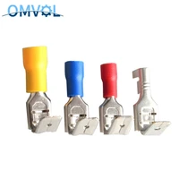 20pcs insulated piggy back splice wire cable connector 6 3mm crimp electrical terminals