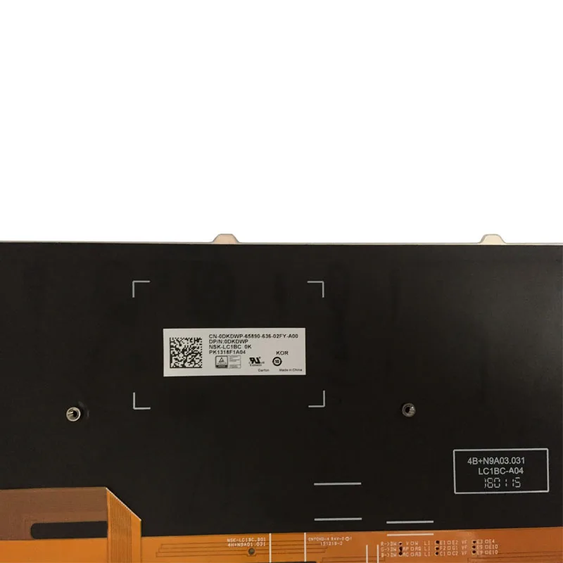 

NEW US keyboard for DELL Alienware 17 R2 & 17 R3 laptop Keyboard with Backlit 0DKDWP PK1318F1A04
