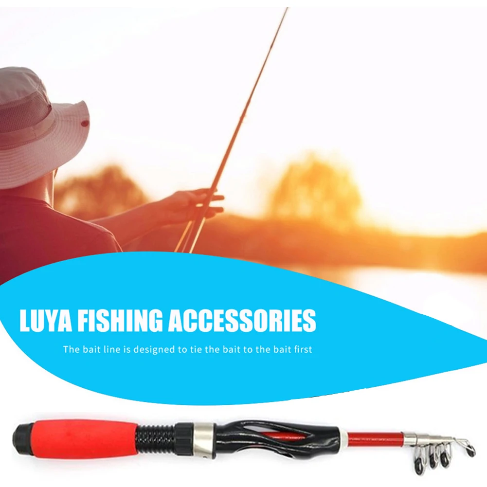 

Kids Fishing Pole Set Full Kits With Telescopic Fishing Rod And Spinning Reel Baits Hooks Saltwater Freshwater Travel Pole Set