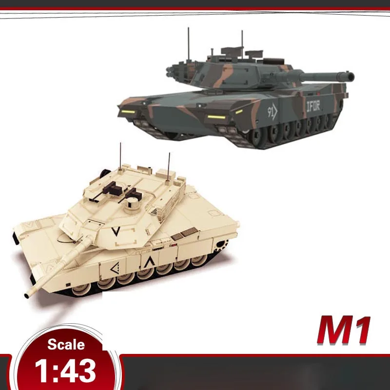 Основной боевой танк Abrams M1A2 модель 3D бумаги стерео ручная работа военная