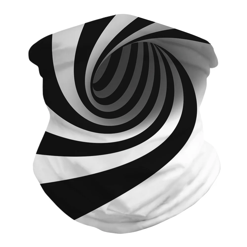 Открытый Волшебный шарф с цифровой печатью Праздничная маска головная посуда