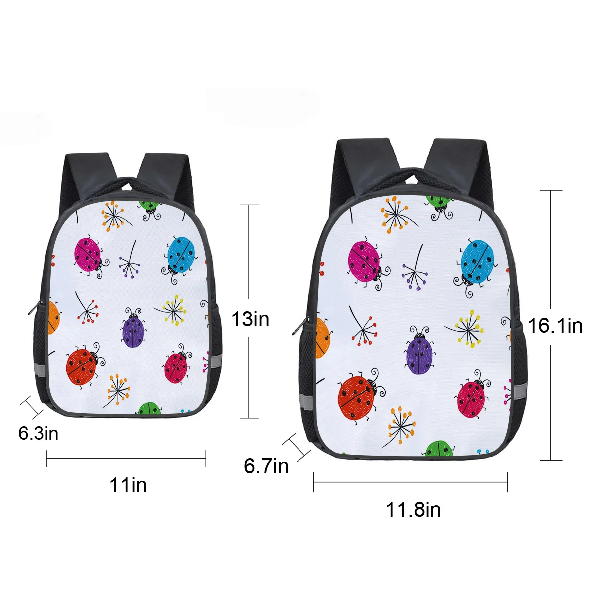 Тактические рюкзаки с изображением божьей коровки для ноутбука сумка книг