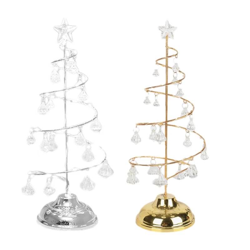 Светодиодный Рождественский светильник с кристаллами рождественской елкой