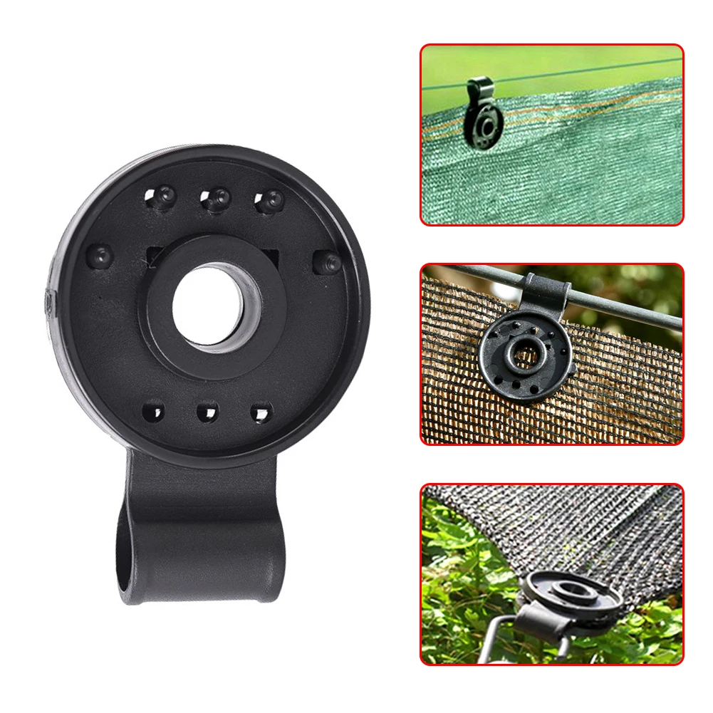 

Sunshade Net Clip Garden Tools 50~10pcs Greenhouse Shade Cloth Fix Clamp Plastic Grommet Fence Netting Installation Hook