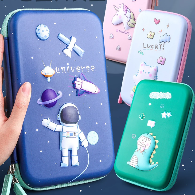 Kawaii Единорог Карандаш Чехол Милая кошка чехол s estuche estojo escolar papeleria piornik Канцтовары