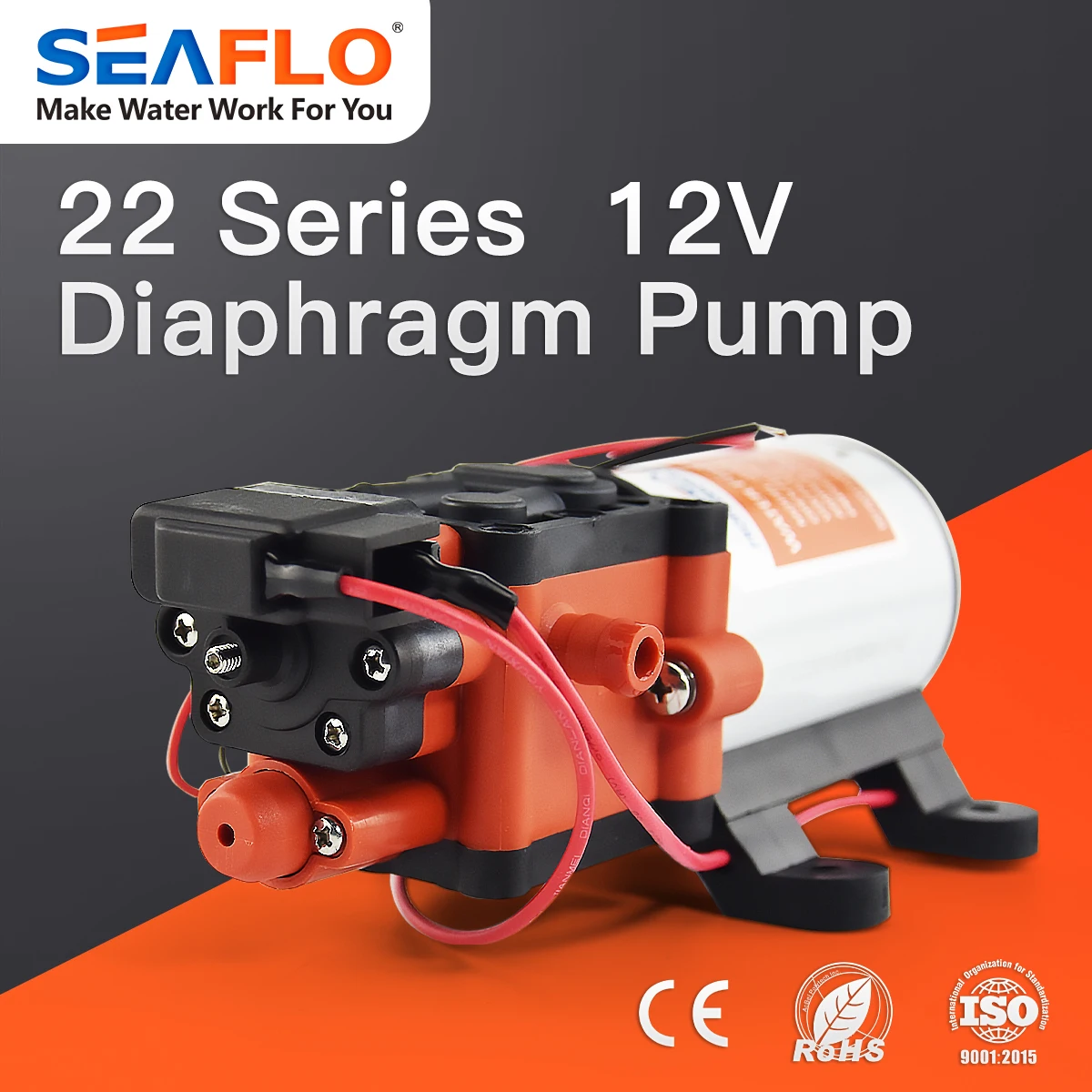 Автоматический морской мембранный насос SEAFLO 1 3 GPM 60 PSI 12 В самовсасывающая