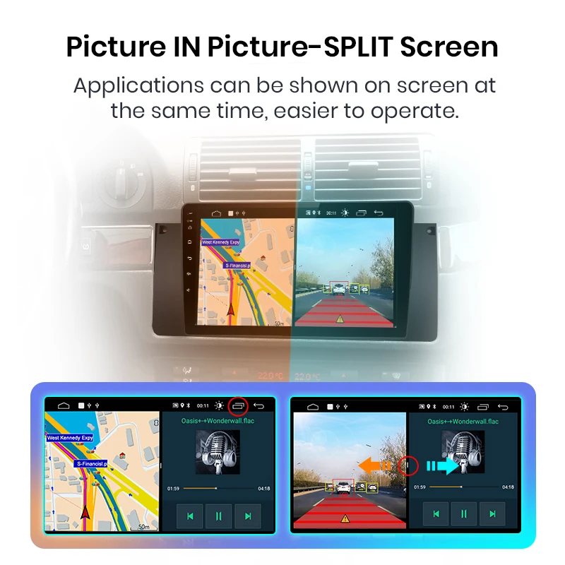Автомагнитола AWESAFE PX9 для BMW E39 мультимедийный видеоплеер на Android 10 с GPS DVD