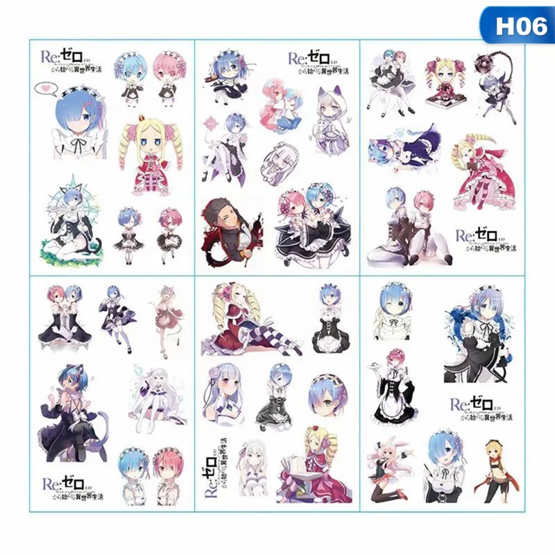 6 шт./компл. Kawaii Аниме Манга прозрачные наклейки для дневника японские канцелярские принадлежности - Цвет: H06