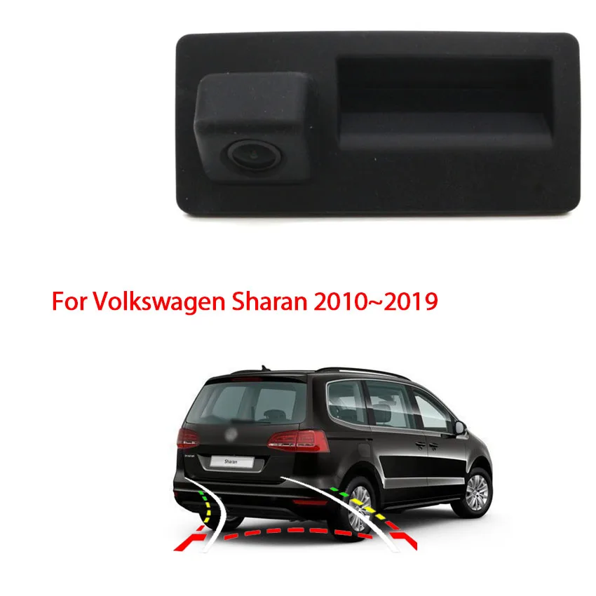 1080x720P HD CCD Car Rear View Camera Trunk Handle For Volkswagen Sharan 2010 2011 2012 2013 2014 2015 2016 2017 2018 2019