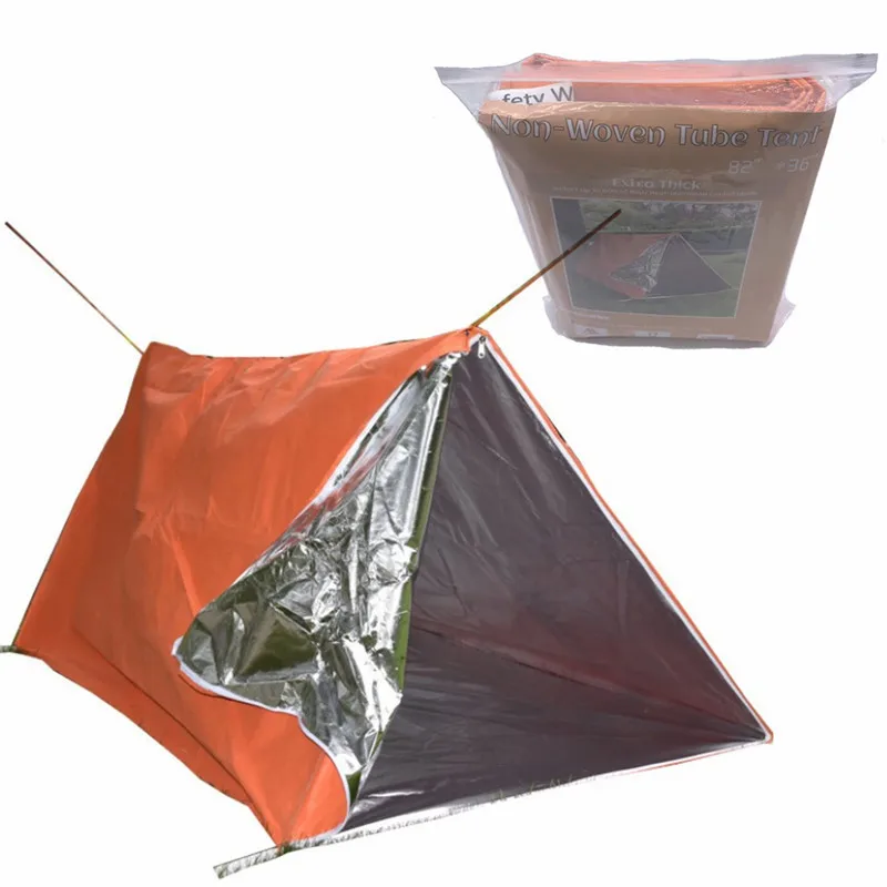 

Outdoor tent canopy awning multi-layer thermal insulation non-woven aluminum-plated safety camping blanket
