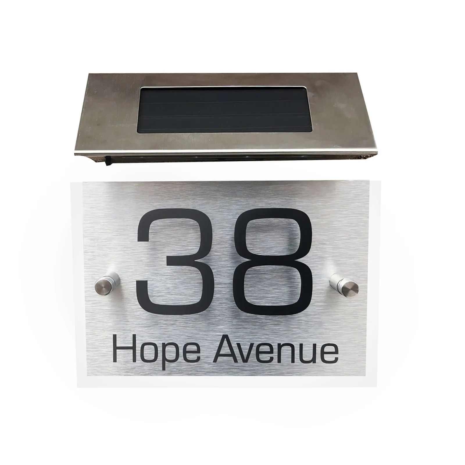 Настенный светильник на солнечной батарее адресный прибор табличка Ip44