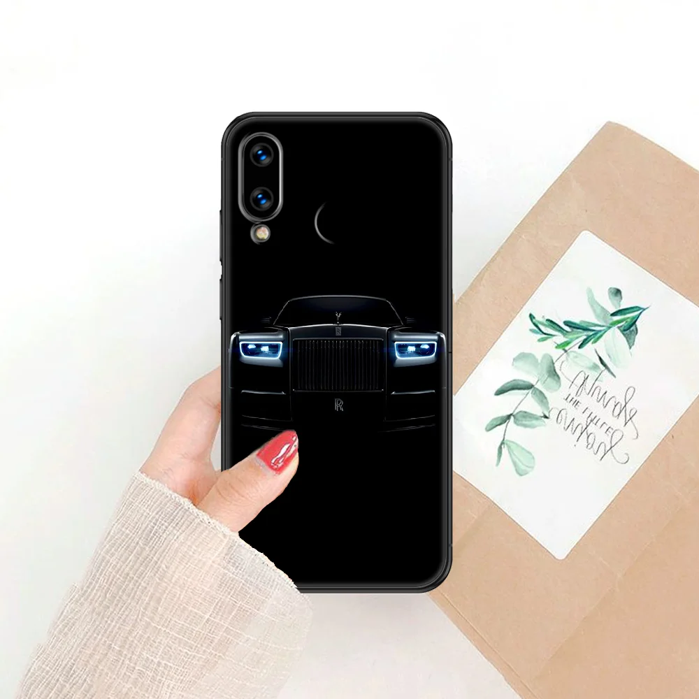 

Luxury sports car Rolls Royce Phone case For Huawei Honor 6 7 8 9 10 10i 20 A C X Lite Pro Play black luxury prime soft shell