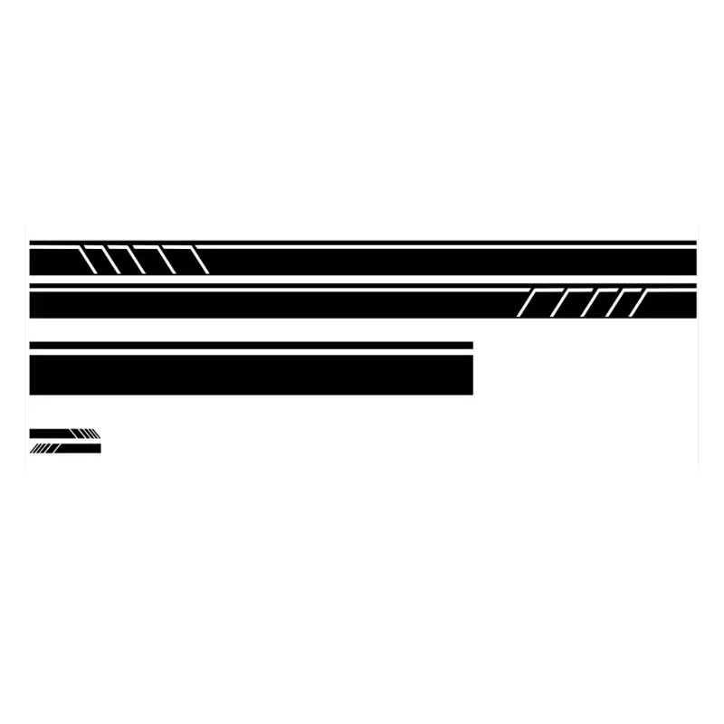 

1Set Sport Racing Stripes Car Styling Door Side Skirt Sticker Auto Body Vinyl Decals For Rear View Mirror, Hood, Car Side Body