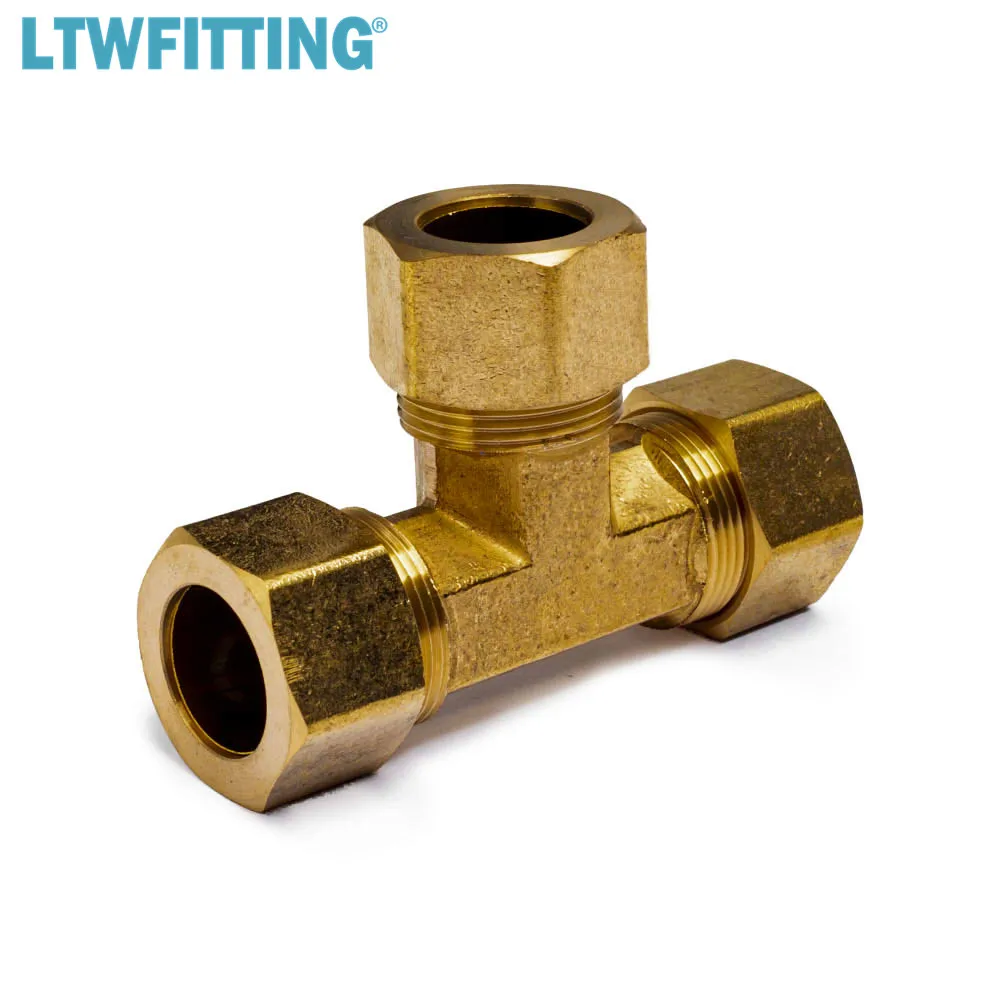 LTWFITTING 3/4 &quotOD компрессионный Тройник латунный Компрессионный фитинг|brass compression