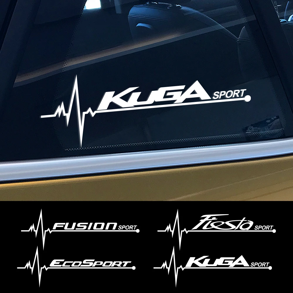 Наклейки на боковые окна автомобиля 2 шт. для Ford Fiesta Mondeo Fusion Explorer Escape Shelby Edge Ecosport Kuga