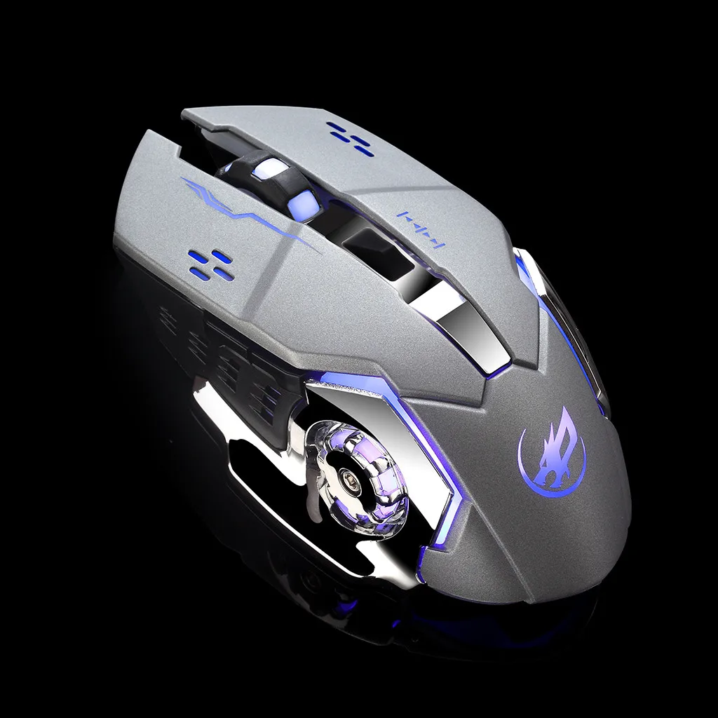 Warwolf Q8 Charging 2.4GHz Wireless Gaming Mouse 6 Buttons Backlight Adjustable 3200DPI Mechanical With USB Receiver | Компьютеры и