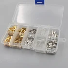 150 шт. изолированные разъемы для проводов 2,84,86,3 мм, обжимные клеммы для электрических проводов, лопатные разъемы, набор в ассортименте