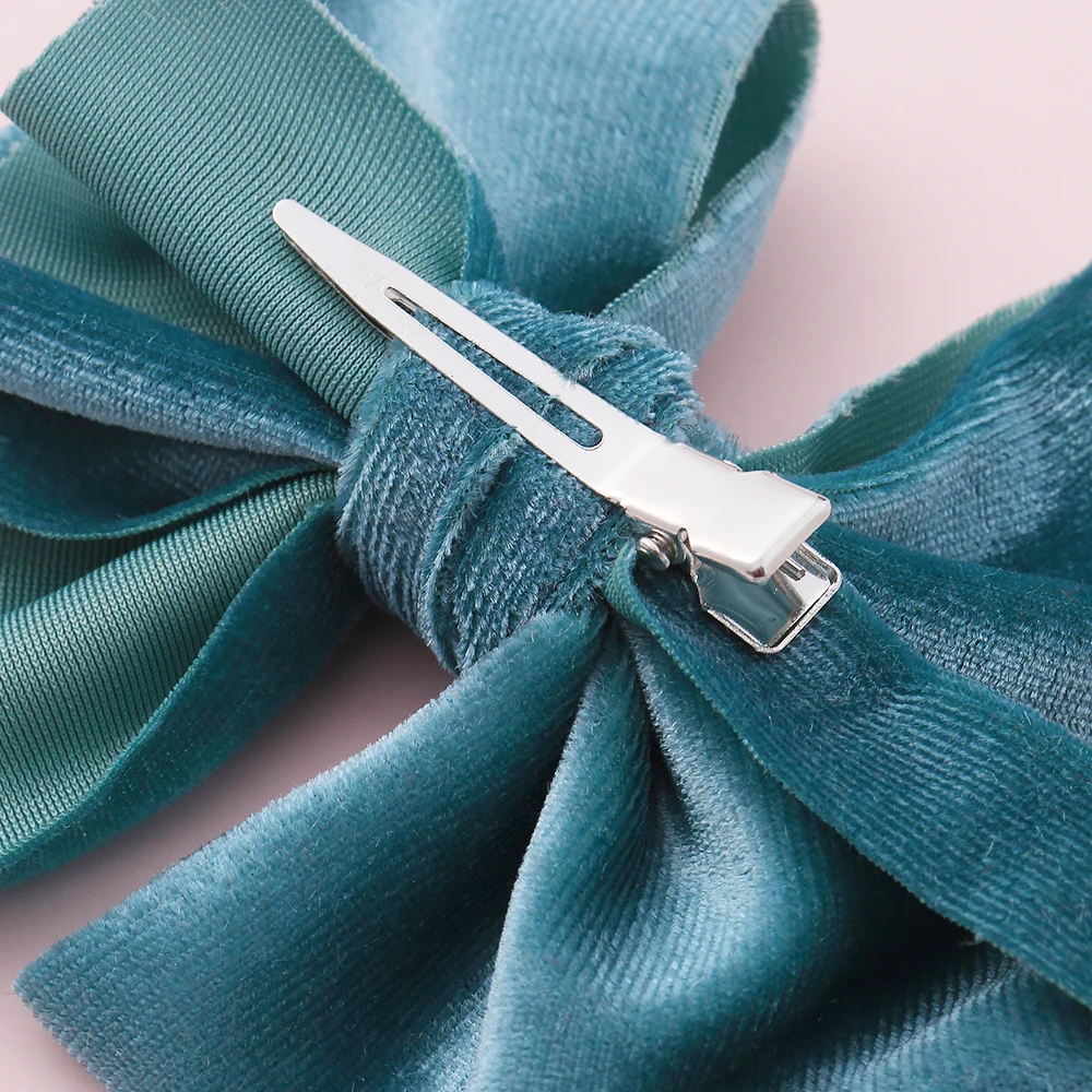 

Velvet Baby Hair Clip for Baby Girls Big Bow Hair Bands Hairpins for Children Girls Colorful Headwrap Baby Hair Accessoires