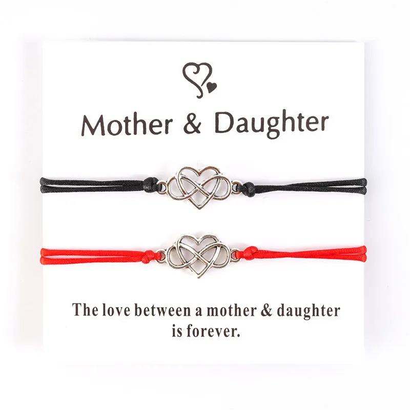 Браслет для женщин и девушек с 8 узелками сердечками