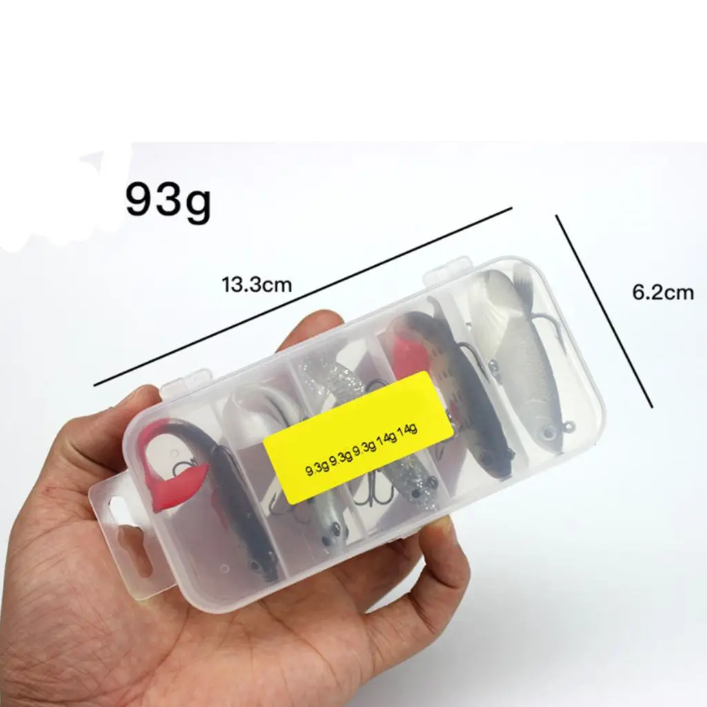 5 шт. мягкие рыболовные приманки в коробке | Спорт и развлечения