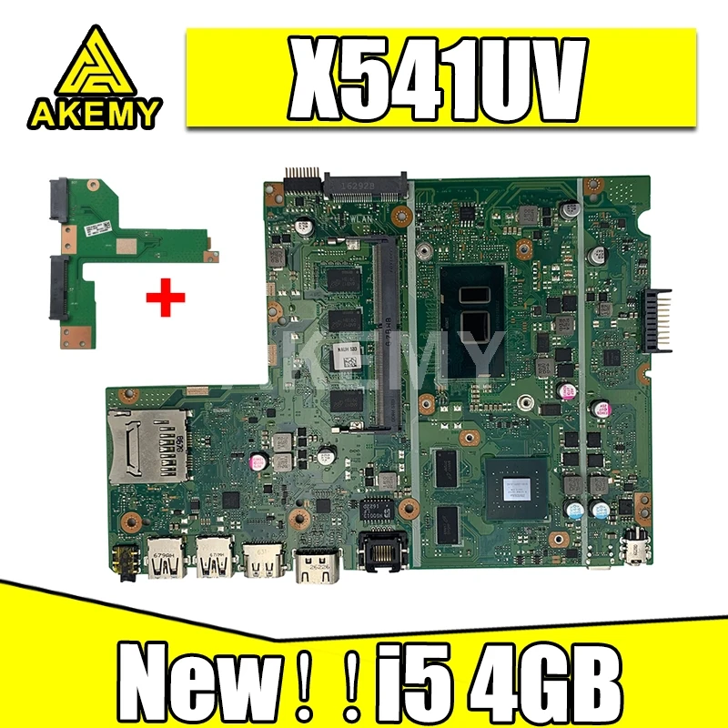 

For Asus X541UA X541UAK X541UVK X541UJ X541UV X541U F541U R541U Motherboard Laptop Motherboard 4GB i5-6th gen GT940M Free board