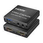 Карта видеозахвата 4K HDMI 1080p, карта захвата игр USB 2,0, устройство записи для прямой трансляции видео, запись