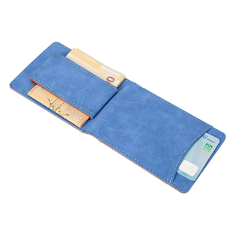 

Retro style unisex PU ID card holder RFID block casual ultra-thin wallet credit card holder business card holder ID bag coin bag