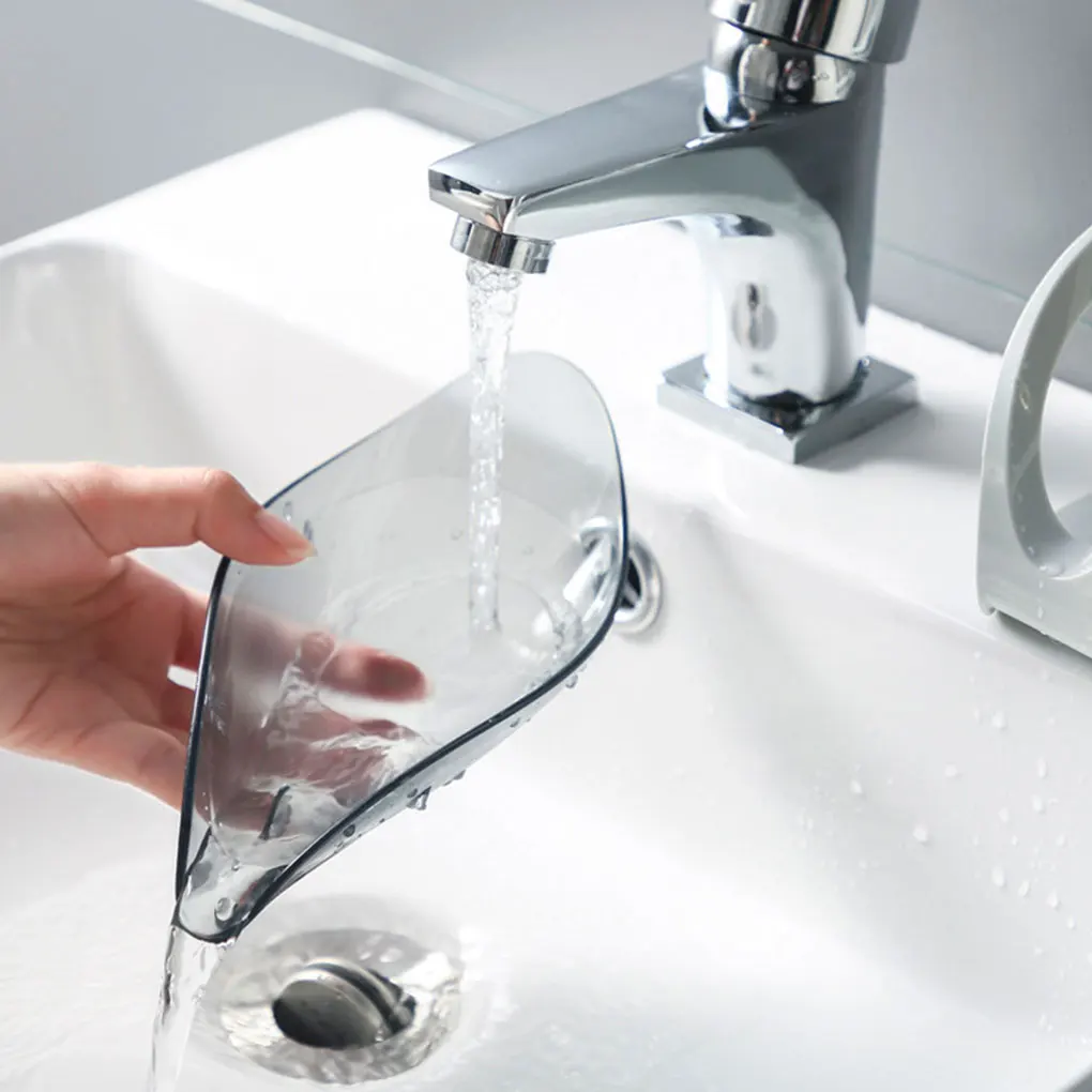 

Leaf Shape Soap Dish Holder Bathroom Soap Box Kitchen Sponge Drain Rack Dish Shower Tray Non-Slip Punch-Free Container ABS Tool