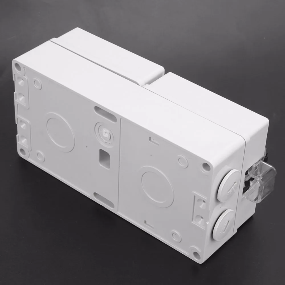 Наружная электрическая розетка IP66 Водонепроницаемая настенная розетка настенная Вилка Гнезда адаптеров с переключателем для ванной комнаты