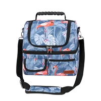 flamingo lunch bag insulation bag work picnic adult kids food storage lunchbox women ladies girls portable case thermos tote