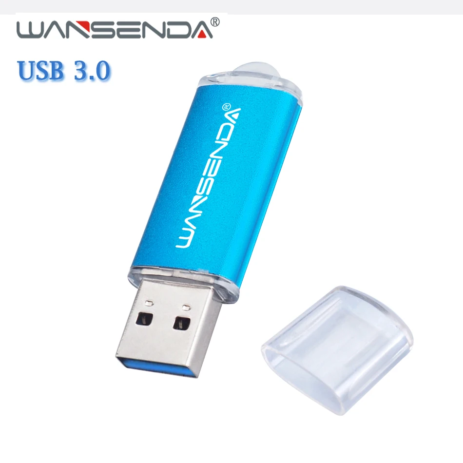 WANSENDA металлический USB флеш накопитель 3 0 высокоскоростной 128 ГБ мини 16 32 64 256