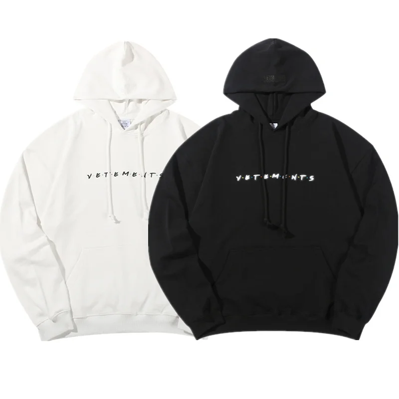 

Мужская толстовка с капюшоном, с вышивкой, большого размера