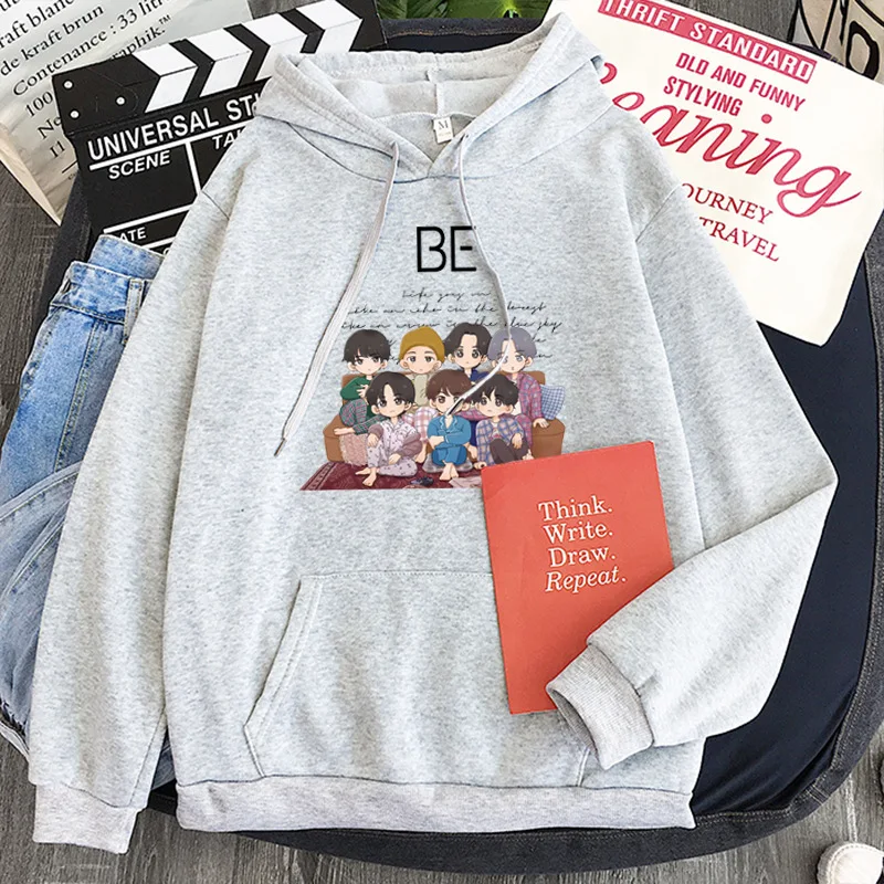 

New Kpop Hoodie Extended Version for New BTS Life Goes on Ot7 Long Sleeve Oversized Sweatshirt