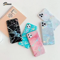 plating marble phone case for iphone 6 7 8 6s plus laser marble soft imd tpu back glossy case for iphone x xs xr 11 pro xs max