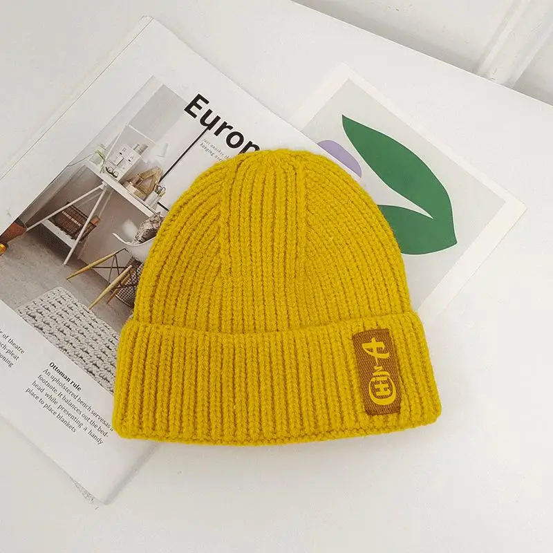 

2021 акриловая однотонная полосатая плотная вязаная шапка зимняя теплая шапка шапочки шапка облегающая шапка для мужчин и женщин 25