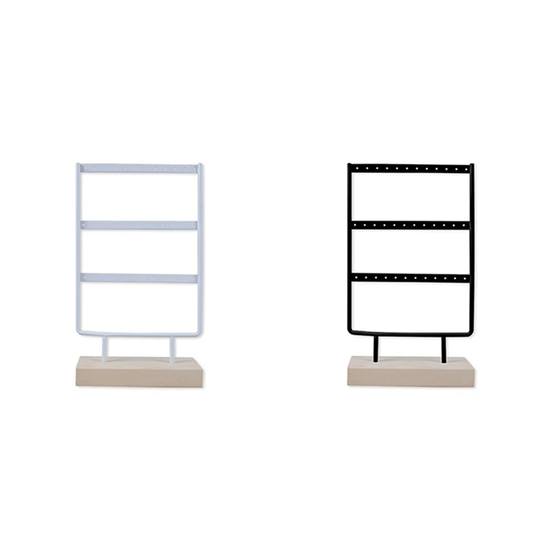 Комплект из 2 предметов 3 уровня 36 отверстия деревянные серьги ювелирных изделий