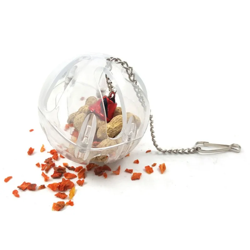 Прочная Pet попугай мяч игрушка висячая кормушка цепная Клетка подвеска в форме