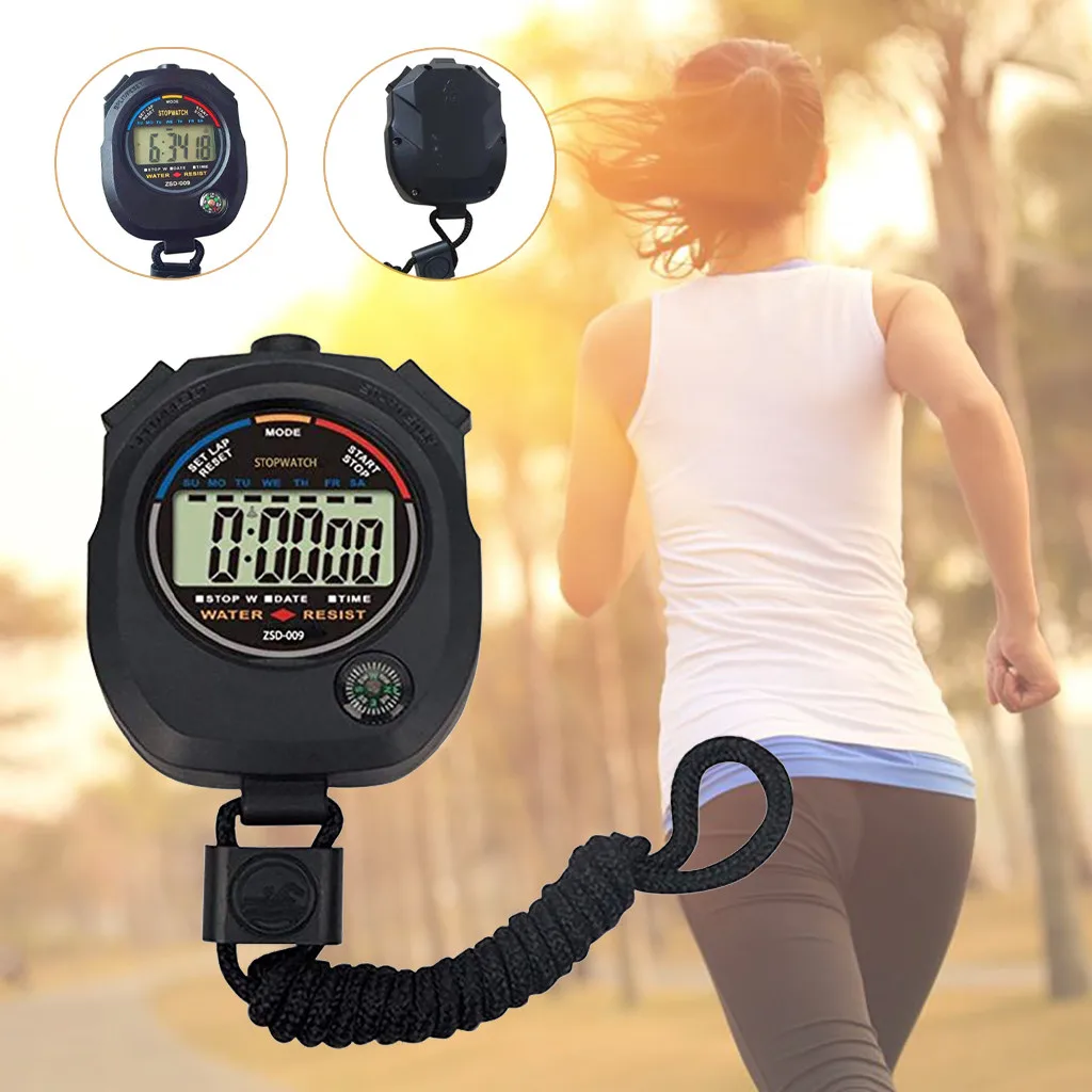 

Professional Digital Stopwatch Timer Multifuction Handheld Training Timer Outdoor Sports Tool Running Chronograph Stop Watch