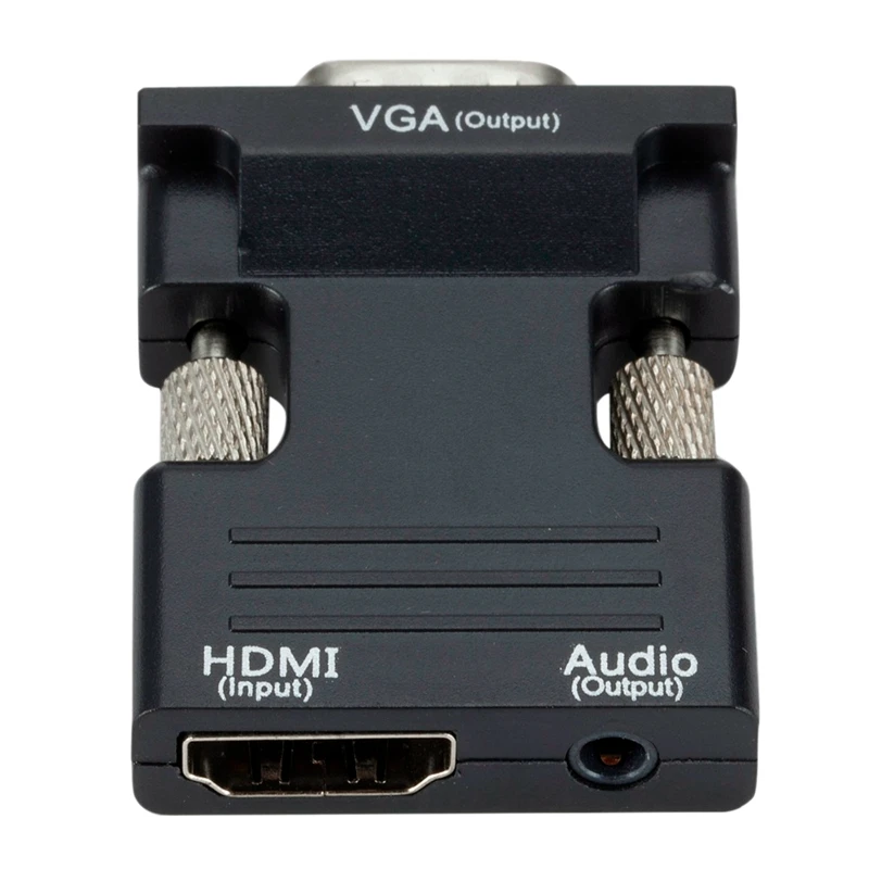 

HDMI Female to VGA Female Converter with Audio Adapter, Supports 1080P Signal Output