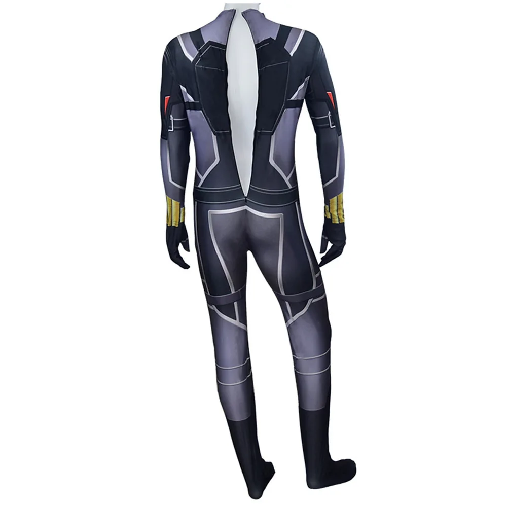 2020 черный костюм вдовы супергероя для косплея зентай на Хэллоуин|Игровые