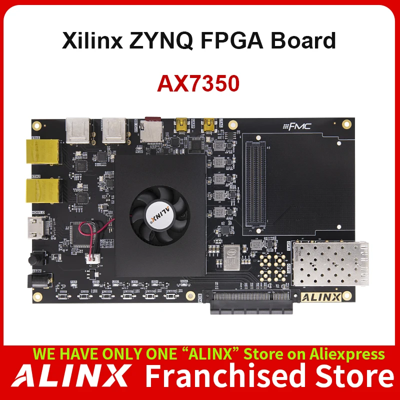 ALINX AX7350: XILINX Zynq-7000 ARM SoC XC7Z035  7035 FPGA Board FMC LPC