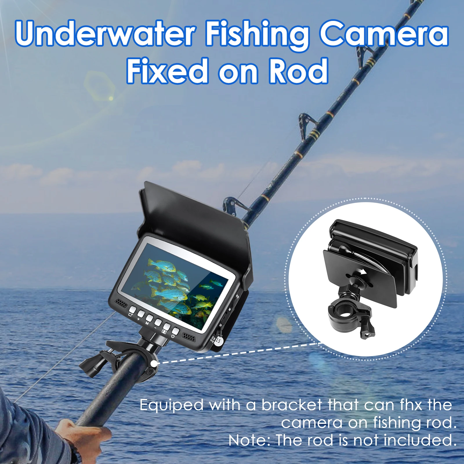 Underwater Fishing Camera Visual Fish Finder High-definition Camera 4.3-inch Screen Fishing Artifact Sea Fishing And Ice Fishing enlarge