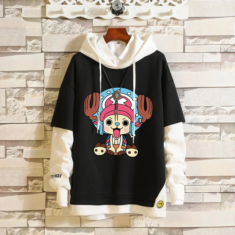 One Piece Luffy Cosplay Hoodies Roronoa Zoro Sweatshirts Patch Hooded Sweater Chopper Adult Unisex Spring and Autumn Costume |