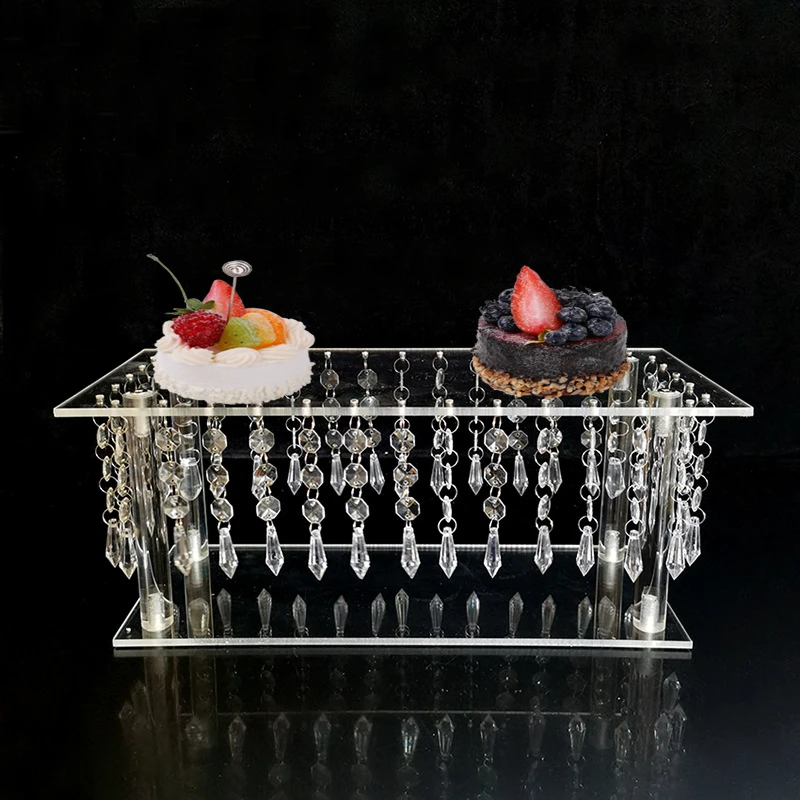 

10pcs Acrylic Cake Stand Wedding Tabletop Centerpiece Flower Rack Crystal Event Party Home Decoration