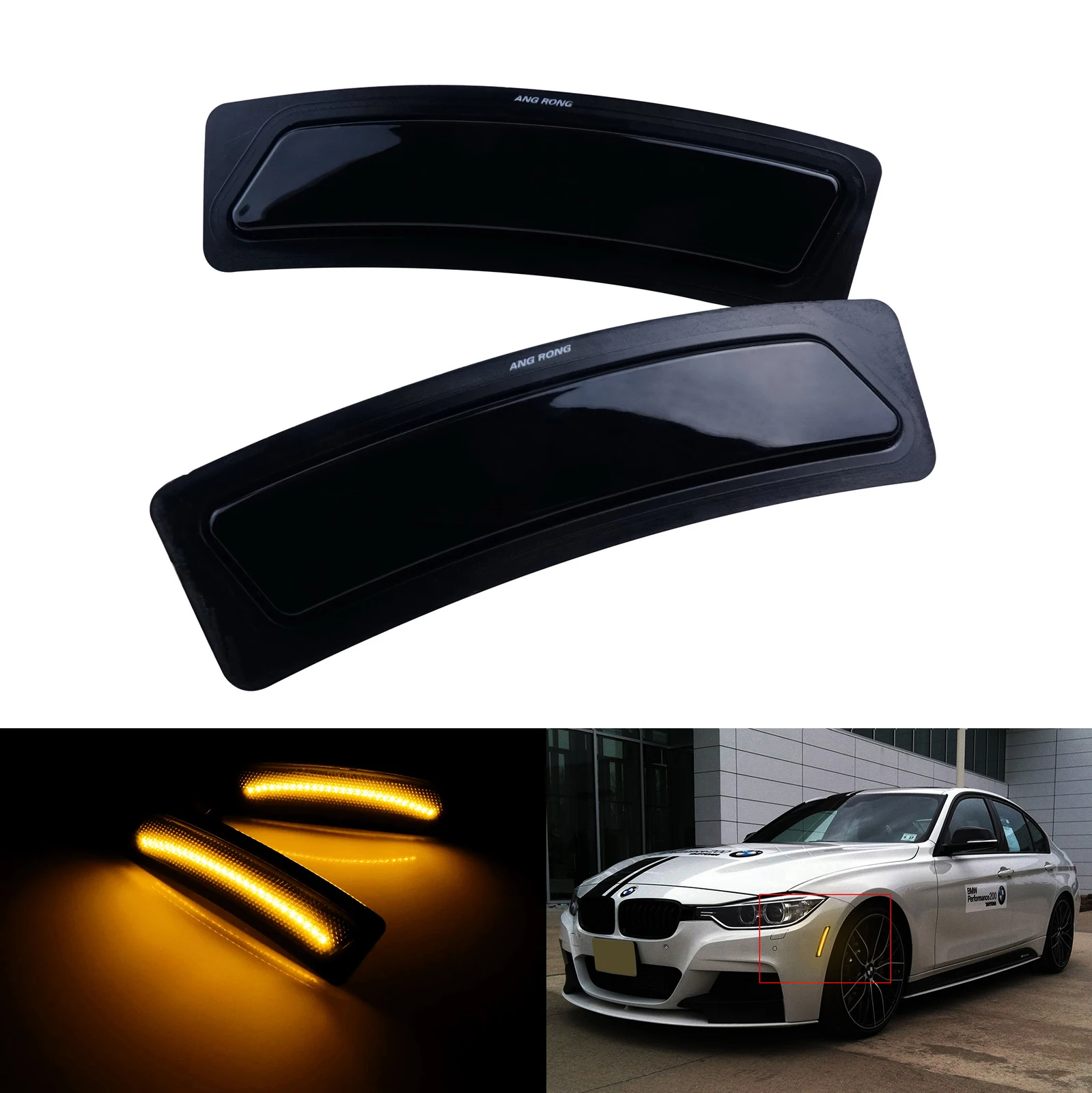 

Лампа с отражателем для переднего бампера BMW F30 F31, 2 шт.