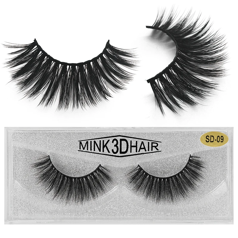 

1 пара 3D накладных ресниц с перекрестными краями из норки натуральные густые трехмерные многослойные ресницы ручной работы